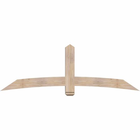 Ekena Millwork Bellingham Smooth Timber Gable Bracket, Douglas Fir, 84"W x 28"H x 5 1/2"D x 5 1/2"F, 8/12 Pitch GBW084X28X0606BEL00SDF
